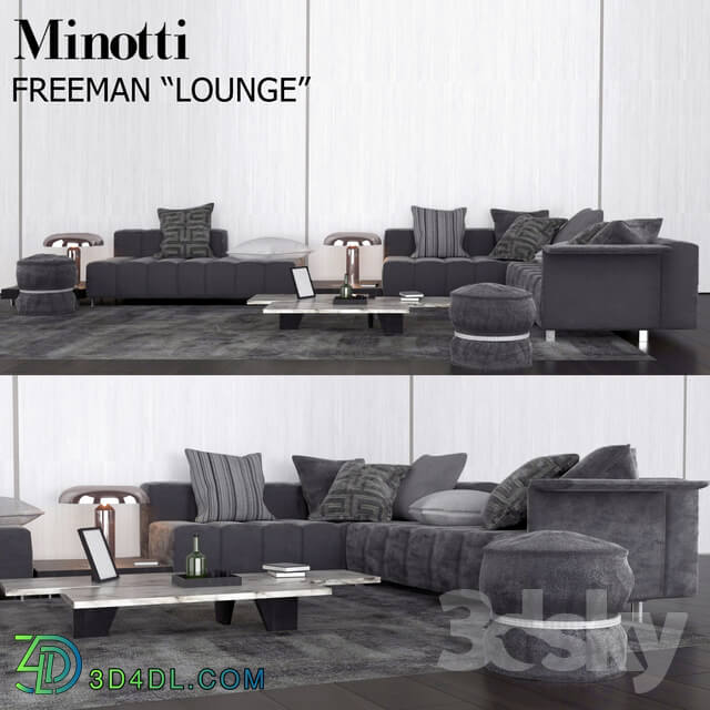 Sofa - sofa Minotti Freeman _Lounge_