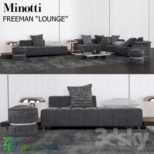 Sofa - sofa Minotti Freeman _Lounge_