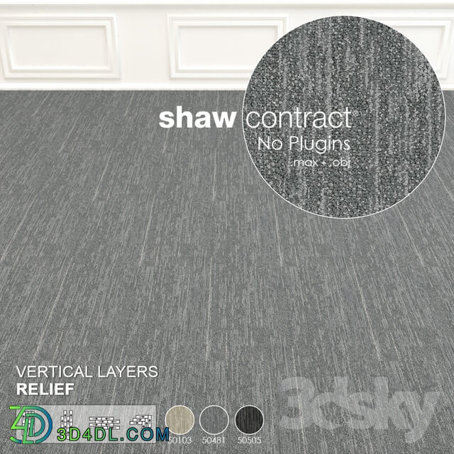 Carpets - Shaw Carpet Vertical Layers Wall to Wall Floor No 3