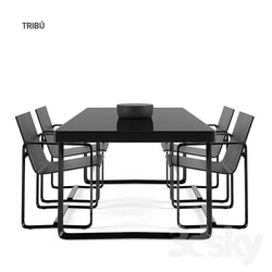 Table _ Chair - Tribu Armchair_ Table 