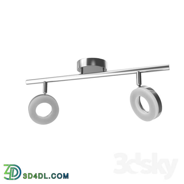 Ceiling light - 94757 LED spot GONARO_ 2x3_8W _LED__ L440_ steel_ chrome _ plastic_ white