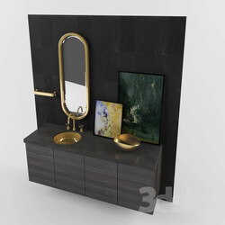 Bathroom furniture - Bathroom Gold set 