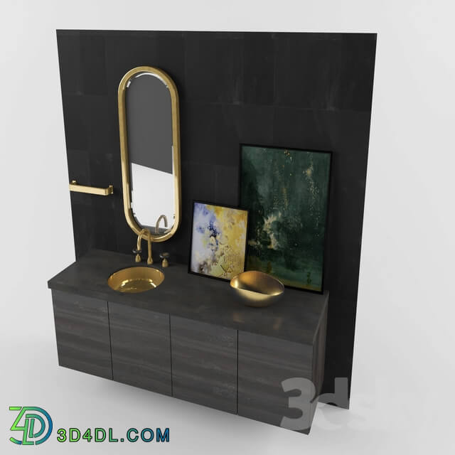 Bathroom furniture - Bathroom Gold set