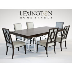 Table _ Chair - Lexington MONROE DINING TABLE _amp_ LEIGH SIDE CHAIR 