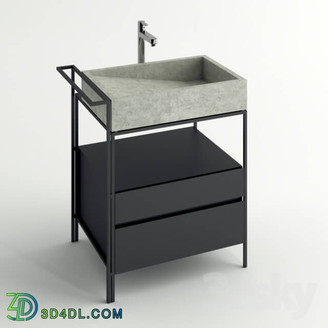 Bathroom furniture - Concrete sink set 1