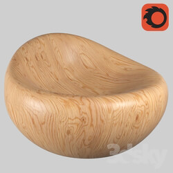 Arm chair - Armcher in solid wood 
