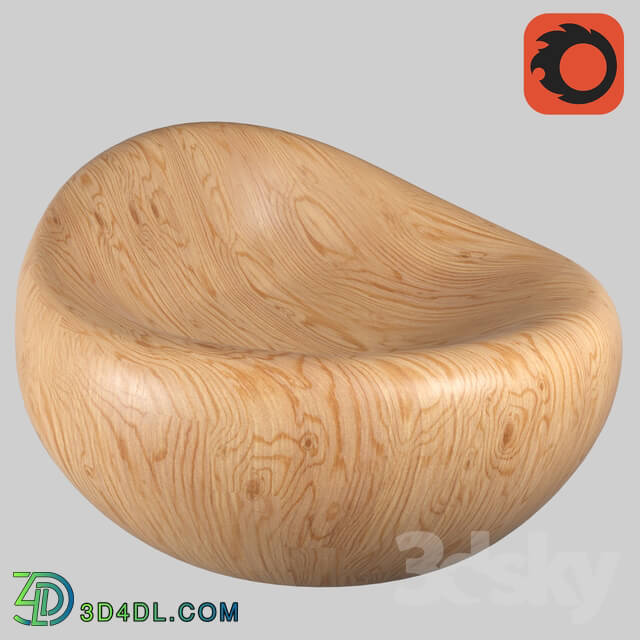 Arm chair - Armcher in solid wood