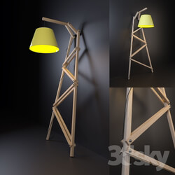 Floor lamp - wooden floor lamp 