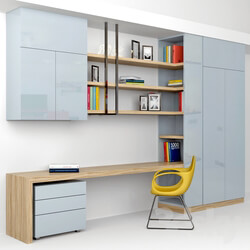 Office furniture - Writing desk and shelves 