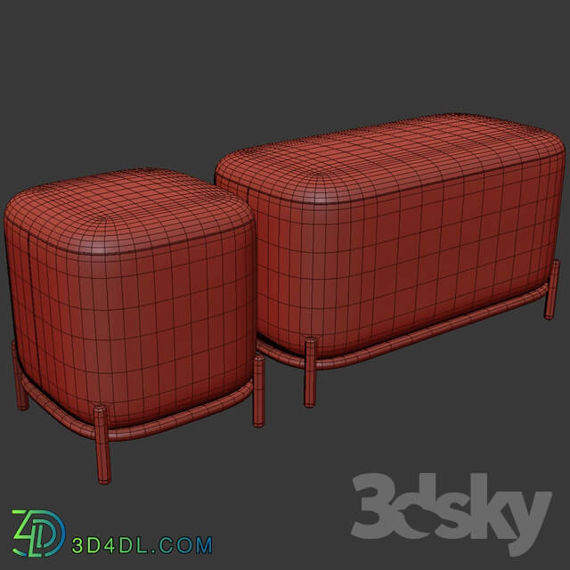 Other soft seating - Pouf Set