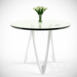 Table - Round glass table Demo 