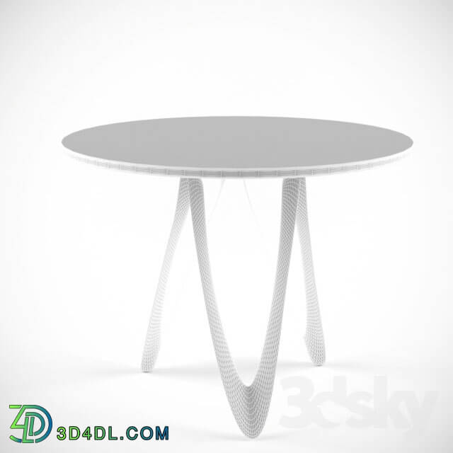 Table - Round glass table Demo