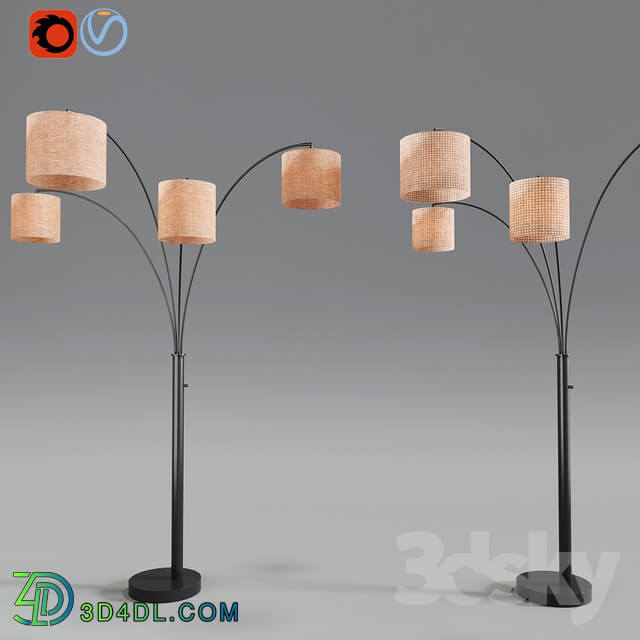 Floor lamp - Adesso Trinity Antique Bronze Floor Lamp