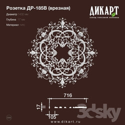 Decorative plaster - www.dikart.ru Dr-185V D1432x17mm 7.8.2019 