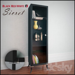 Wardrobe _ Display cabinets - Showcase - Black Red White _BRW__ Sicret_ REG1W 