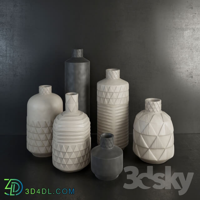 Vase - Pressed Pattern Vases