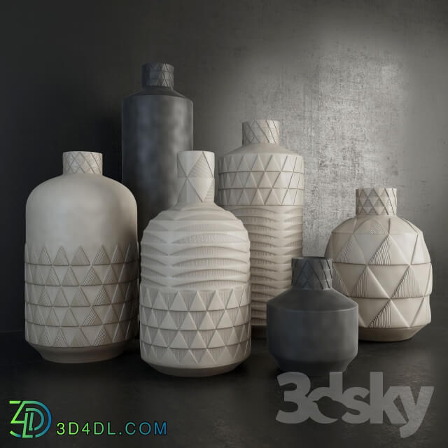 Vase - Pressed Pattern Vases