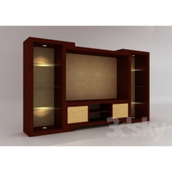 Wardrobe _ Display cabinets - Curbstone under TV 