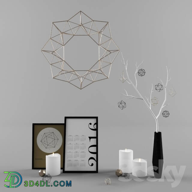 Decorative set - Geometric decoration