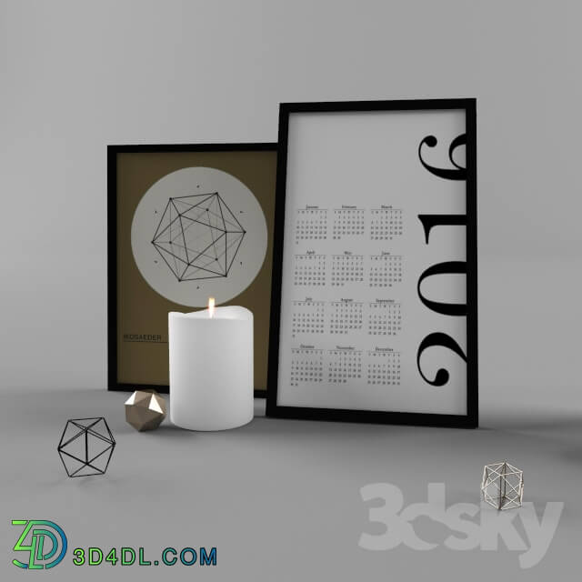 Decorative set - Geometric decoration