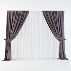 Curtain - Blind with pickup and tulle 