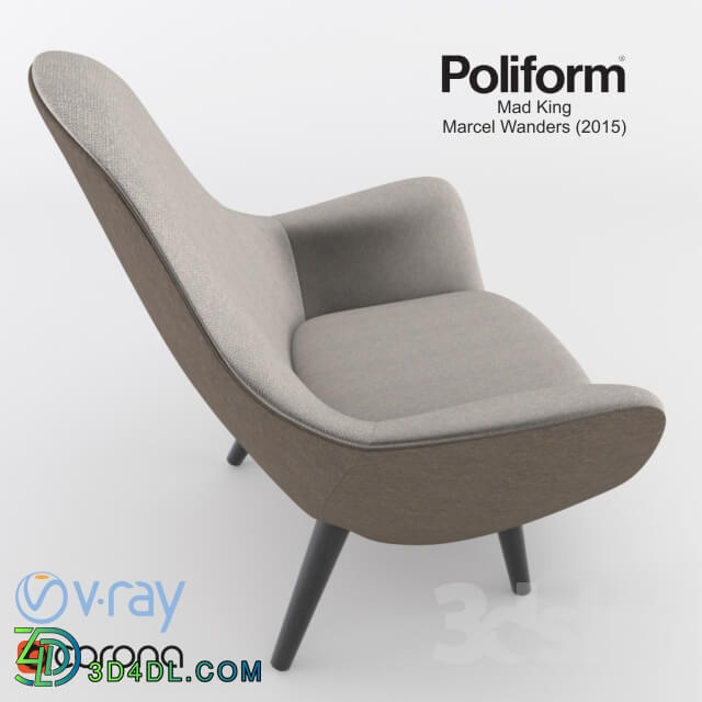 Arm chair - Poliform_ Mad King