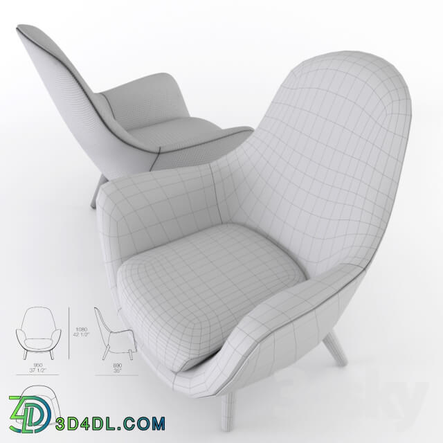 Arm chair - Poliform_ Mad King