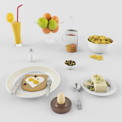Food and drinks - breakfast set 03 