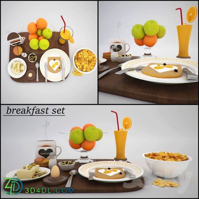 Food and drinks - breakfast set 03
