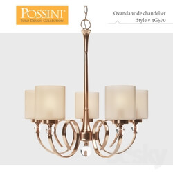 Ceiling light - Lamp Possini Euro Design Ovanda 