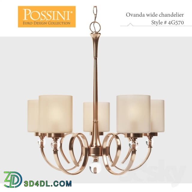 Ceiling light - Lamp Possini Euro Design Ovanda