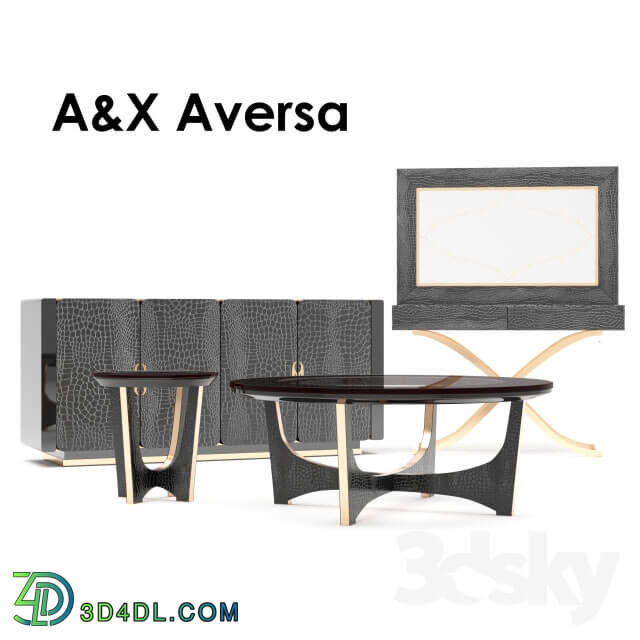 Table - Set A _X Aversa Modern Black