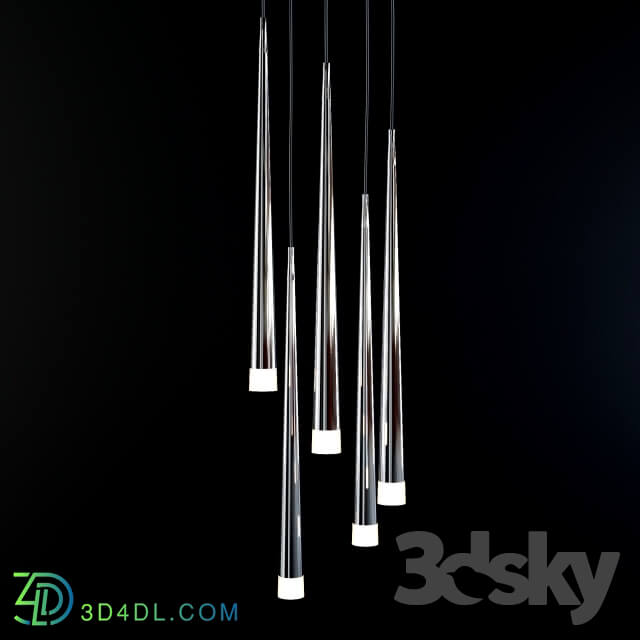 Ceiling light - Suspension Azzardo md 1220a-5-chrome Stylo