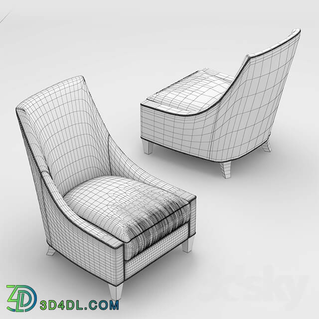 Arm chair - Armchair baker BEL AIR LOUNGE CHAIR