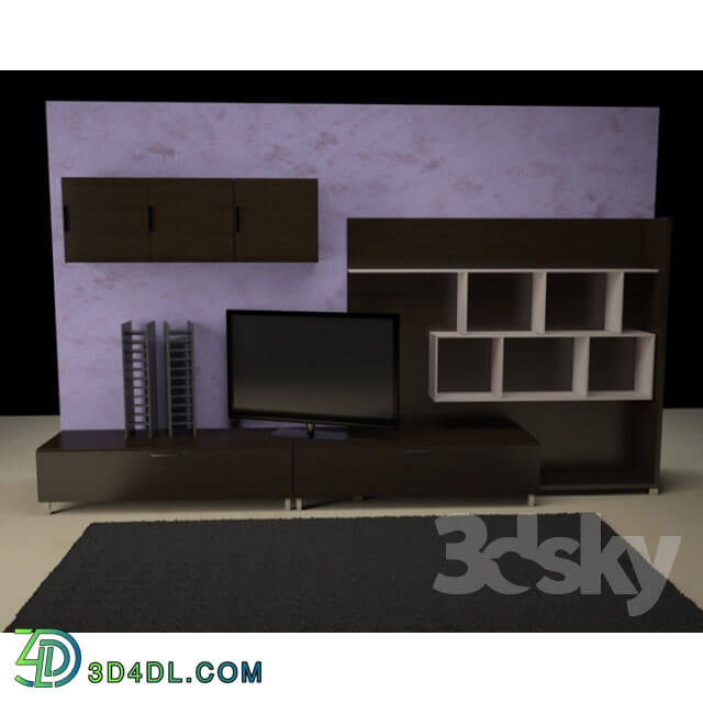 Wardrobe _ Display cabinets - TV wall