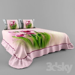 Bed - Bedspread and pillows _quot_Irises_quot_ 