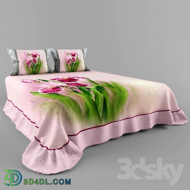 Bed - Bedspread and pillows _quot_Irises_quot_