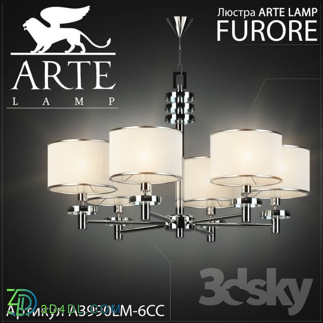 Ceiling light - chandelier Arte lamp Furore A3990LM-6CC