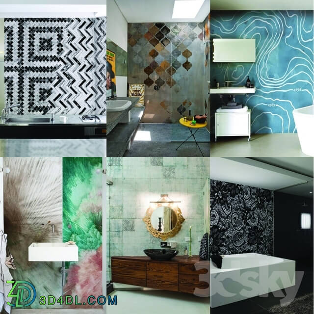 Wall covering - Wall_deco - Wet System Collection Pack 1