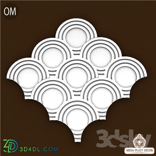 3D panel - Om. Mega plast decor 3d panel