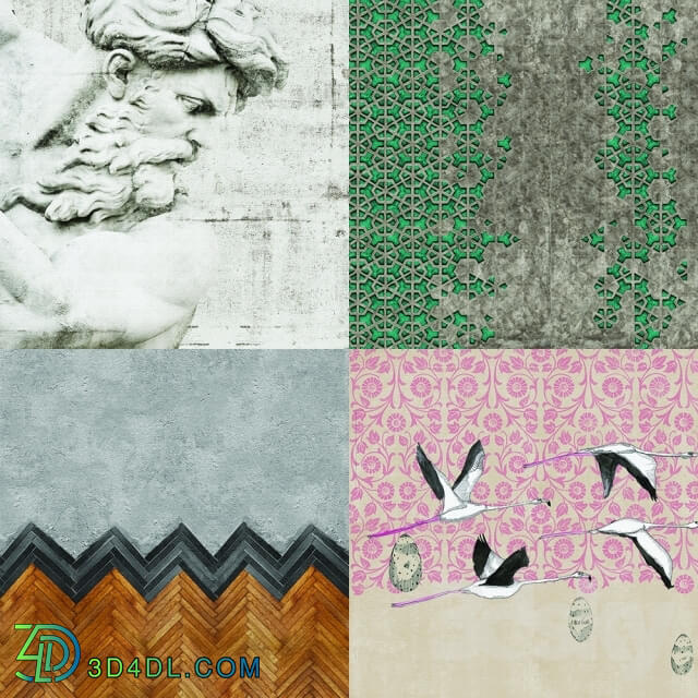 Wall covering - Wall_deco - Contemporary Wallpaper Pack 3