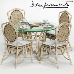 Table _ Chair - Dolcefarniente DAISY Chair and IRENE Table 