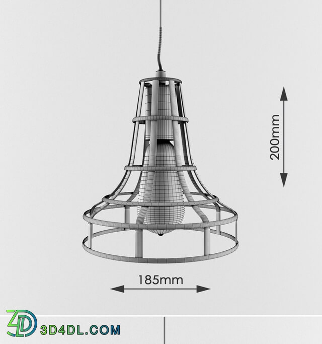 Ceiling light - Nordic retro wrought iron industrial Chandelier part-2