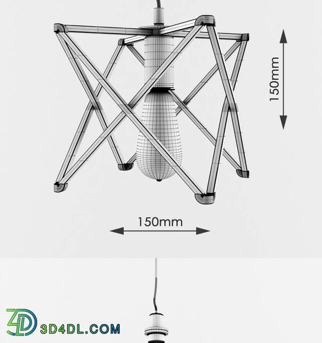 Ceiling light - Nordic retro wrought iron industrial Chandelier part-2