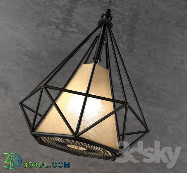 Ceiling light - Nordic retro wrought iron industrial Chandelier part-2