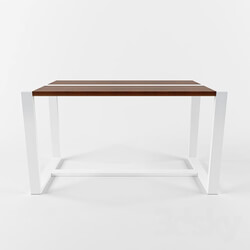 Table - White _ Wood work-table 