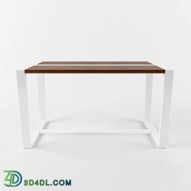 Table - White _ Wood work-table