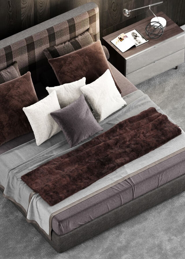 Bed - Minotti Powell Bed.121