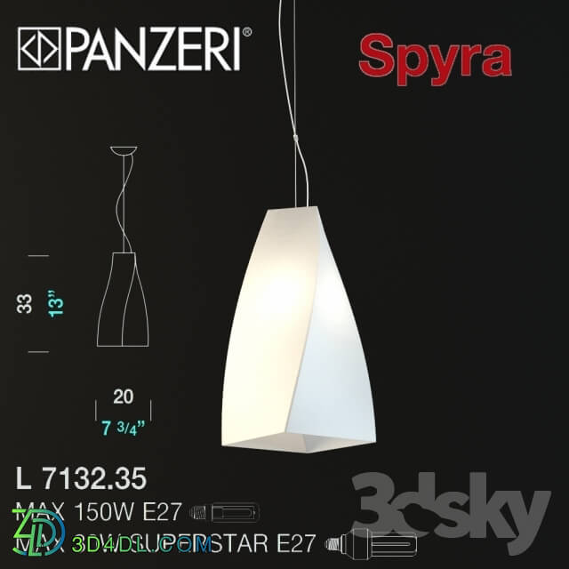 Ceiling light - Panzeri Spyra l7132.35