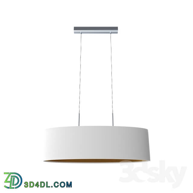 Ceiling light - 95046 Suspension MASERLO_ 2х60W _E27__ 750х220_ nickel matt _ textile_ white